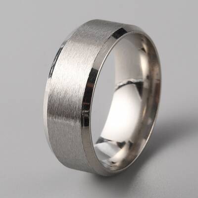 201 Stainless Steel Plain Band Ring for Men Women