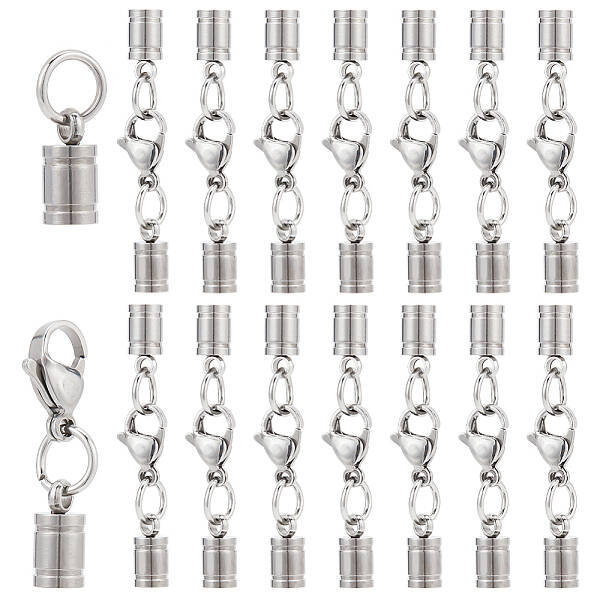 20 Sets 304 Stainless Steel Lobster Claw Clasps
