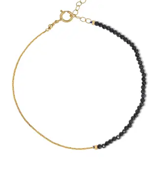 Ardella Gemstone Bracelet | Metal Color: Gold | Gemstone: Sapphire | Length: Adjustable 7 - 8 inches