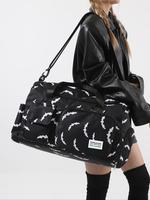 Bat Pattern Summer Golf Travel Bag for Men & Women, Durable Travel Bag, Large Capacity Duffel Bag with Wet Pocket Shoe Compar...