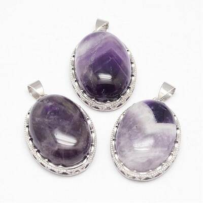 Natural Amethyst Pendants