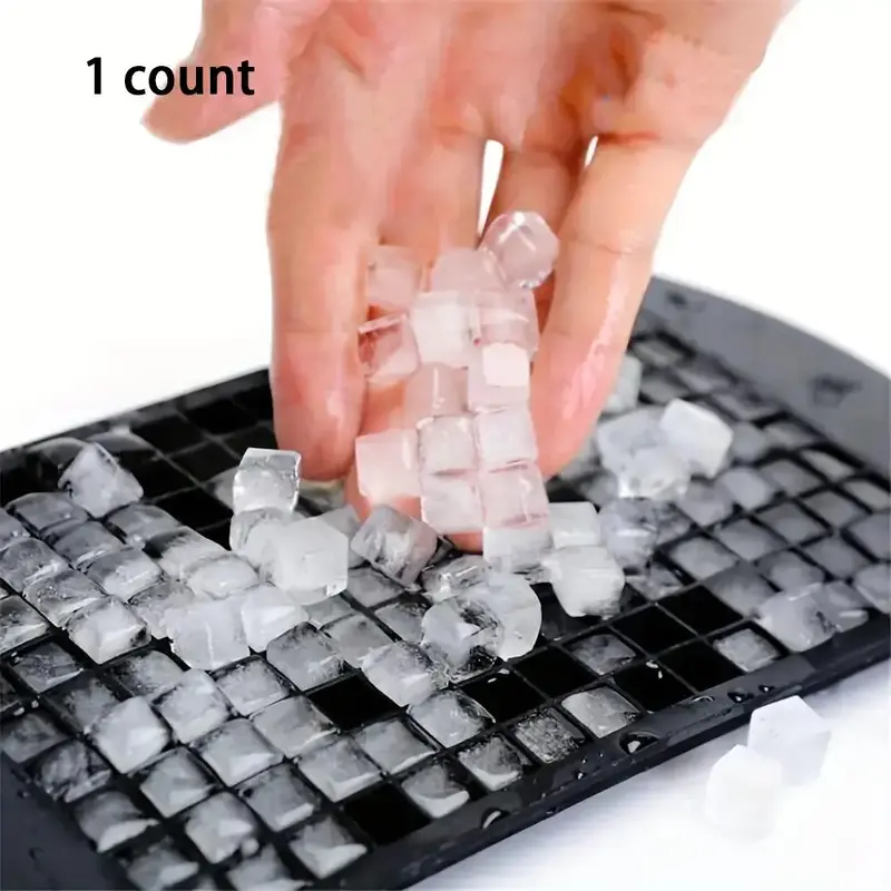 Ice Cube Tray, 160-grid Silicone Fruit Ice Cube Maker, DIY Small Square Ice Cube Mold for Kitchen