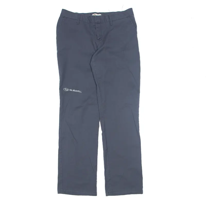 DICKIES Workwear Canvas Trousers Grey Regular Straight Womens W32 L31