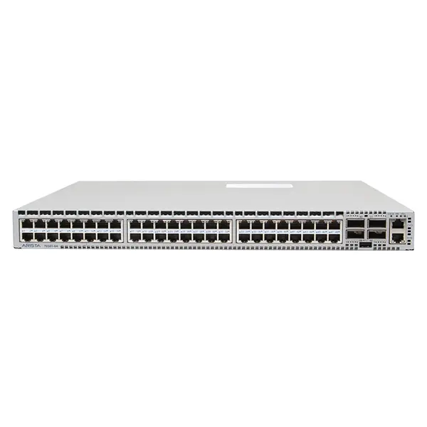 DCS-7050T-64-R Arista 7050 48x RJ45 (1/10GBASE-T) and 4x QSFP+ Switch Rear-to-front Airflow 2x AC Power Supplies