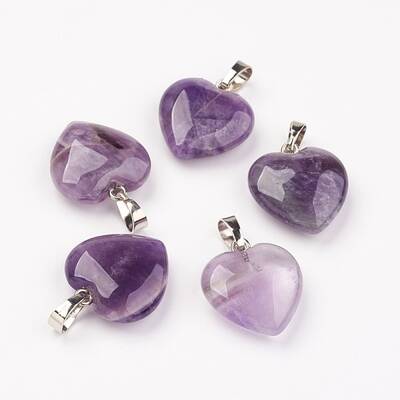 Natural Amethyst Pendants