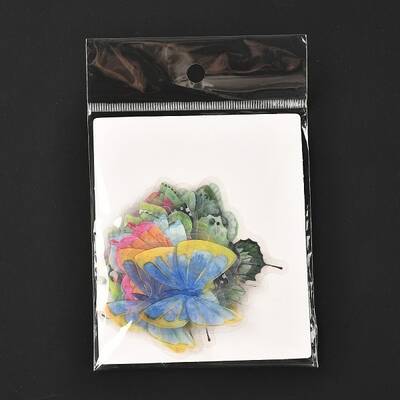 40Pcs 20 Styles PET Adhesive Waterproof Stickers Set