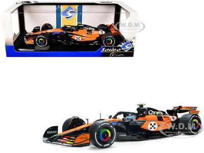 McLaren MCL39 #4 Lando Norris OKX Winner Formula One F1 Monaco GP (2025) Competition Series 1/18 Diecast Model Car by S...