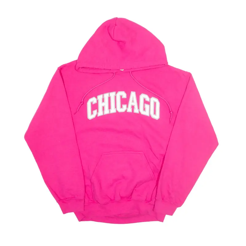 OARSMAN Chicago USA Hoodie Pink Pullover Womens S
