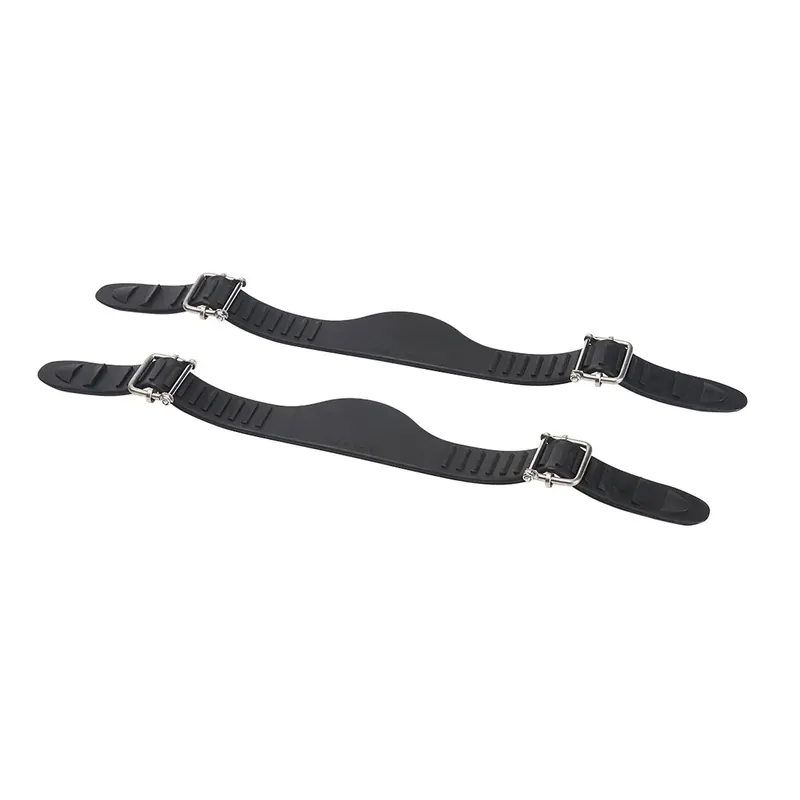 Open Box ScubaPro Rubber Straps Jet Fin HD Black Pair