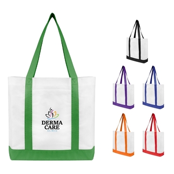 150 Customized Non-Woven Tote Bag With Trim Colors - Water ...