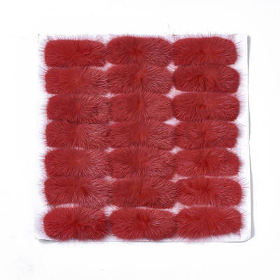 Faux Mink Fur Rectangle Decoration