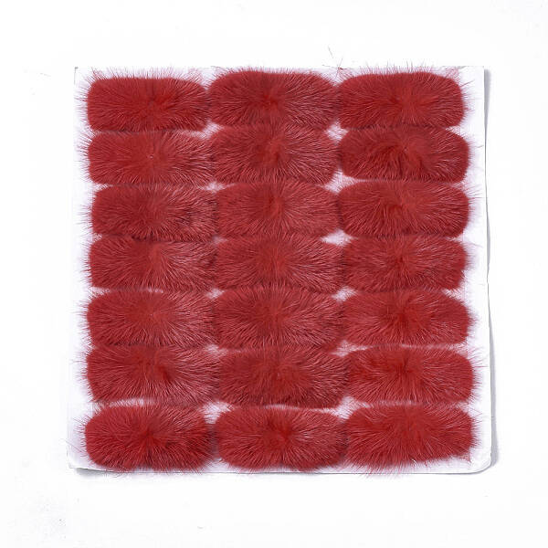 Faux Mink Fur Rectangle Decoration