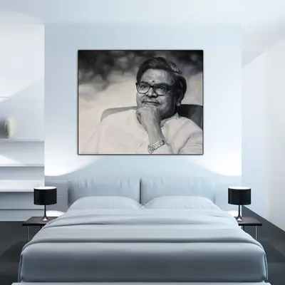 Abstract Man Portrait Custom Wall Art Male Paintings from Photo Modern Original Decor for Office | PAINTING FROM PHOTO #34