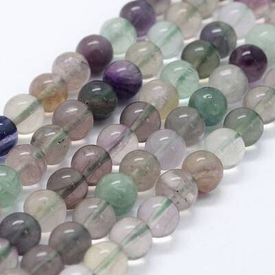Natural Fluorite Beads Strands