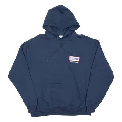 CHAMPION Mens Blue Hoodie USA L