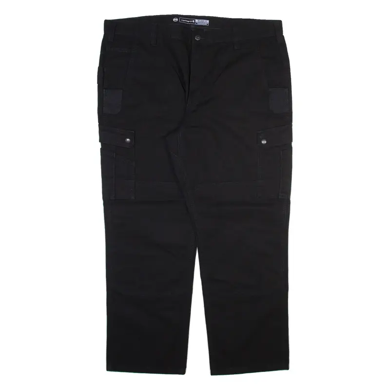 CARHARTT Carpenter Workwear Mens Trousers Black Relaxed Straight W42 L30
