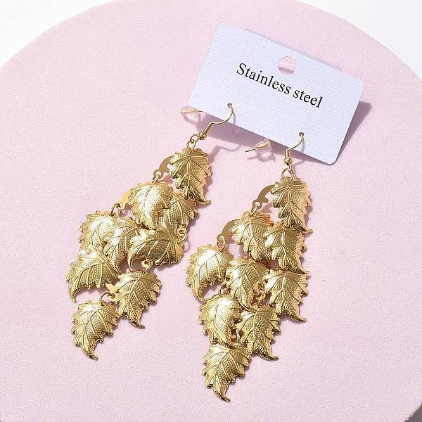 304 Stainless Steel Dangle Earrings