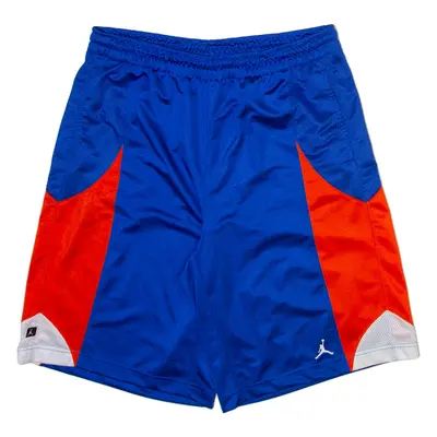AIR JORDAN Mens Casual Shorts Blue Relaxed Colourblock L W35