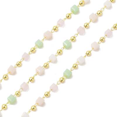 Brass & Glass Link Chain