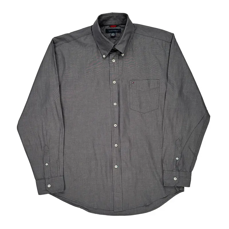 Tommy Hilfiger Shirt - Large Grey Cotton