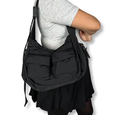 Wicked Misfit Multi Pocket Moon Nylon Bags