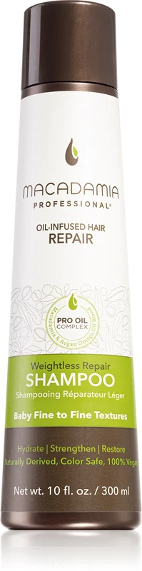 Lightweight hydrating shampoo for all hair types (Weightless Repair Shampoo) - Volume: 300 ml