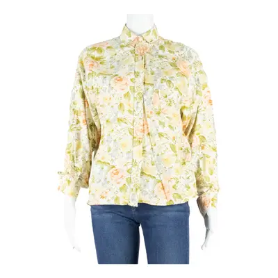 Womens Printed Shirt Pink Long Sleeve Floral M