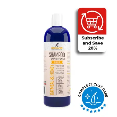 All Natural Oatmeal & Honey Shampoo + Conditioner for Dogs