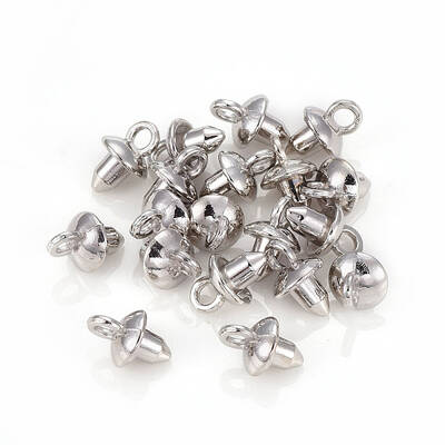 Alloy Cup Pearl Peg Bails Pin Pendants