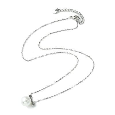 Shell Pearl Beads Pendant Necklace