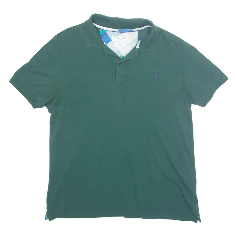 U.S. POLO ASSN SLIM Mens Polo Shirt Green XL