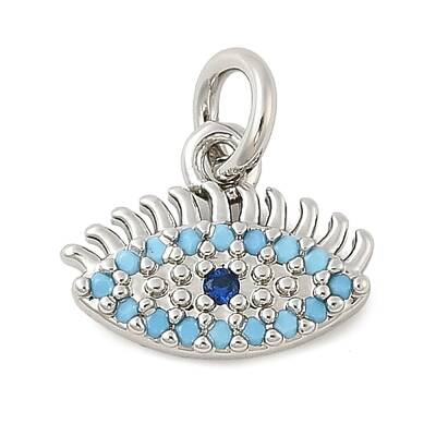 Brass Micro Pave Cubic Zirconia Pendants