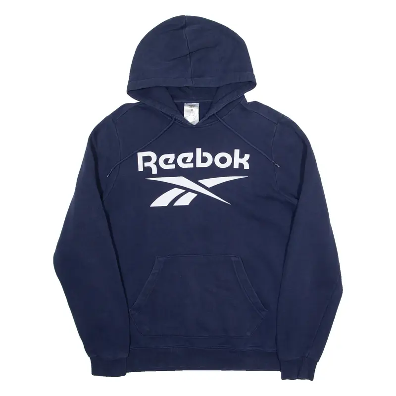 REEBOK Mens Blue Hoodie M