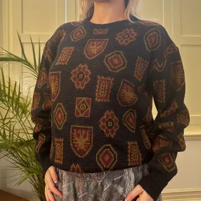 Unbranded Jumper - Medium Navy Acrylic Blend