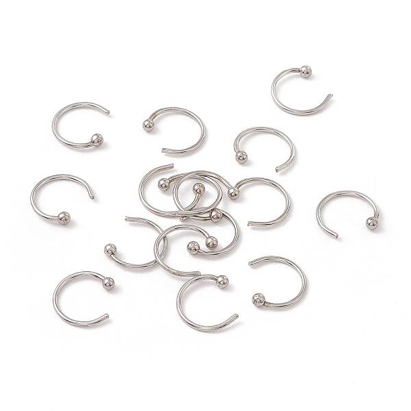 Non-Tarnish C-Shaped 304 Stainless Steel Ear Cuff Findings