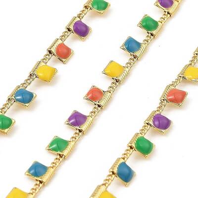 Brass Rectangle Link Chains