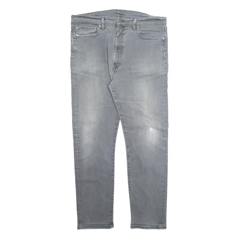 LEVI'S 522 Mens Jeans Grey Regular Straight Stone Wash W38 L32