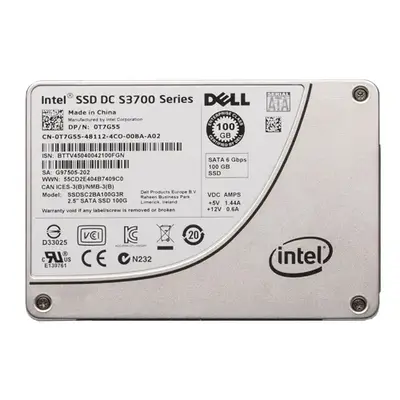 T7G55 Dell 100GB Multi-Level Cell SATA 6Gb/s Hot-Pluggable 2.5-Inch Solid State Drive for PowerEdge Servers