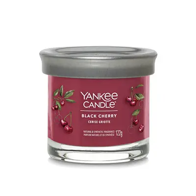 Yankee Candle Candela Aromatica Signature Tumbler Piccolo Ciliegia Nera 122 G