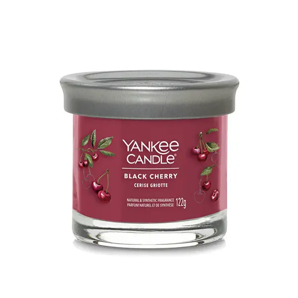 Yankee Candle Candela Aromatica Signature Tumbler Piccolo Ciliegia Nera 122 G