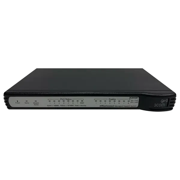 JD865A HP V1900-8G 8-Port 7 x 10/100/1000Base-T + 1 x 10/100/1000Base-T 1 x SFP Ethernet Switch