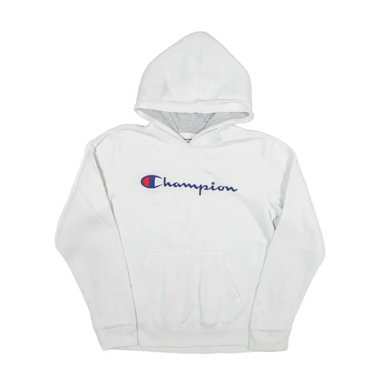 CHAMPION Hoodie White Pullover Womens XL
