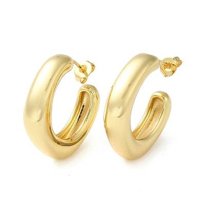 Brass Hoop Earrings