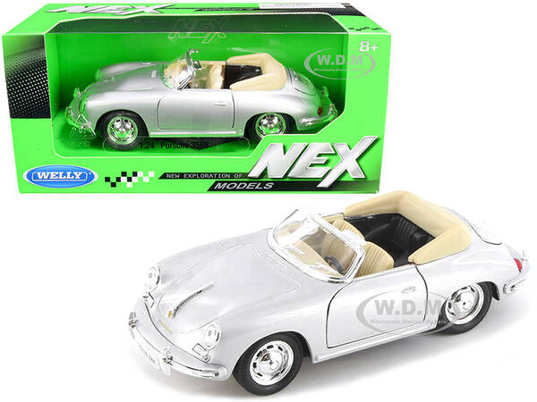 Porsche 356B Roadster Silver \