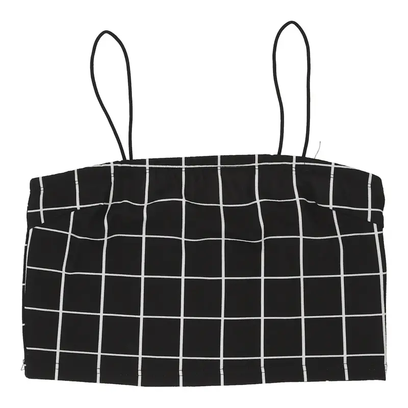 UNBRANDED Womens Crop Top - Large Polyester Black