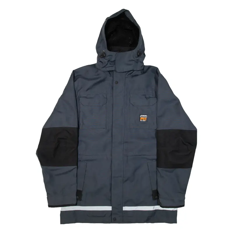 TIMBERLAND Pro Series Mens Rain Coat Blue Hooded M