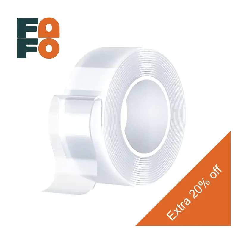 Heavy Duty(9.85FT), Nano Double Sided Adhesive Tape, Clear Mounting Tape Picture Hanging Adhesive Strips. Double Sided Tape H...