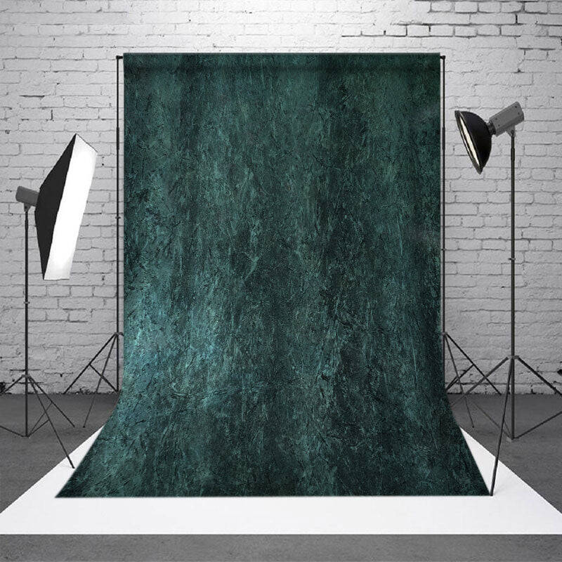 Aperturee Messy Dark Green Pure Photo Booth Backdrop For Studio