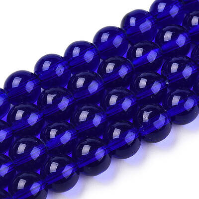 Transparent Glass Beads Strands