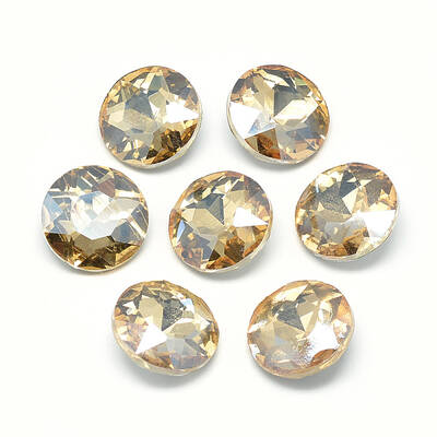 Pointed Back Glass Rhinestone Cabochons